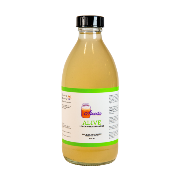 lemon ginger kombucha tea 300ml